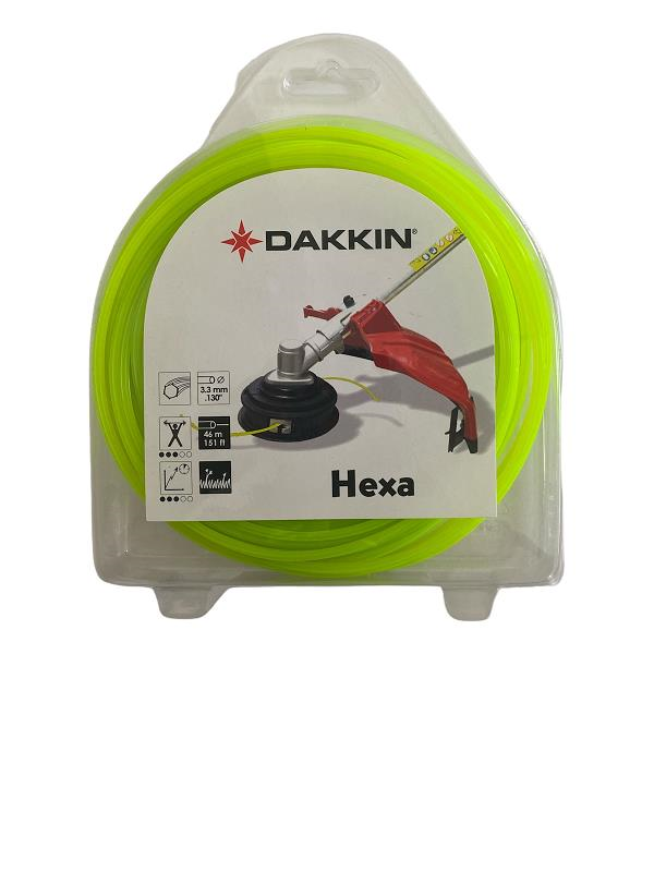 Tırpan Makinesi AksesuarlarıDakkinDakkin Yeşil 6 Köşe Misina 46M