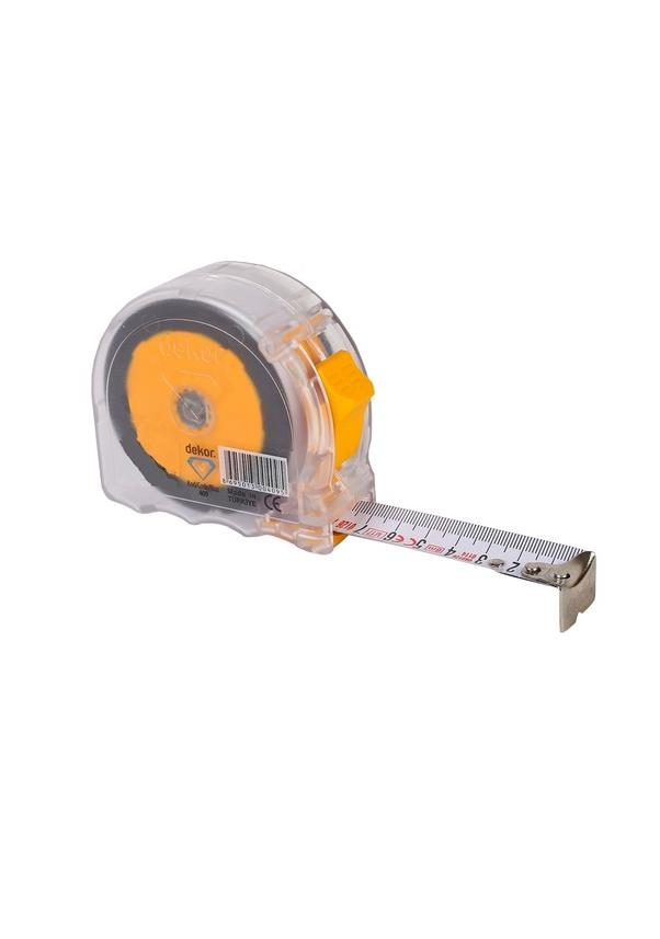 Ölçü Aletleri & TerazilerDEKORDekor 409 Şeffaf Şerit Metre 8 Mt. 25 mm