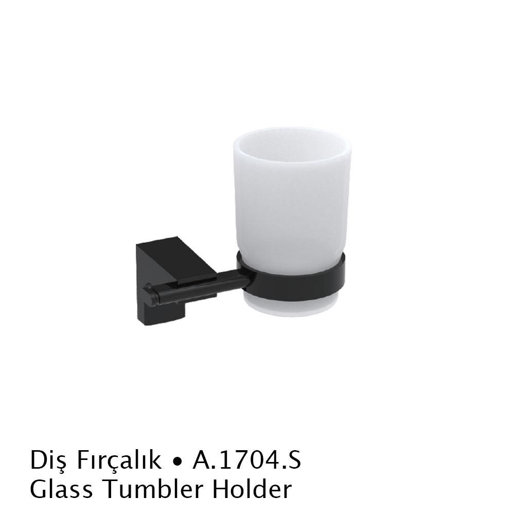 Banyo AksesuarDuxxaDuxxa Deppot F1 Mat Siyah Diş Fırçalık A.1704.S