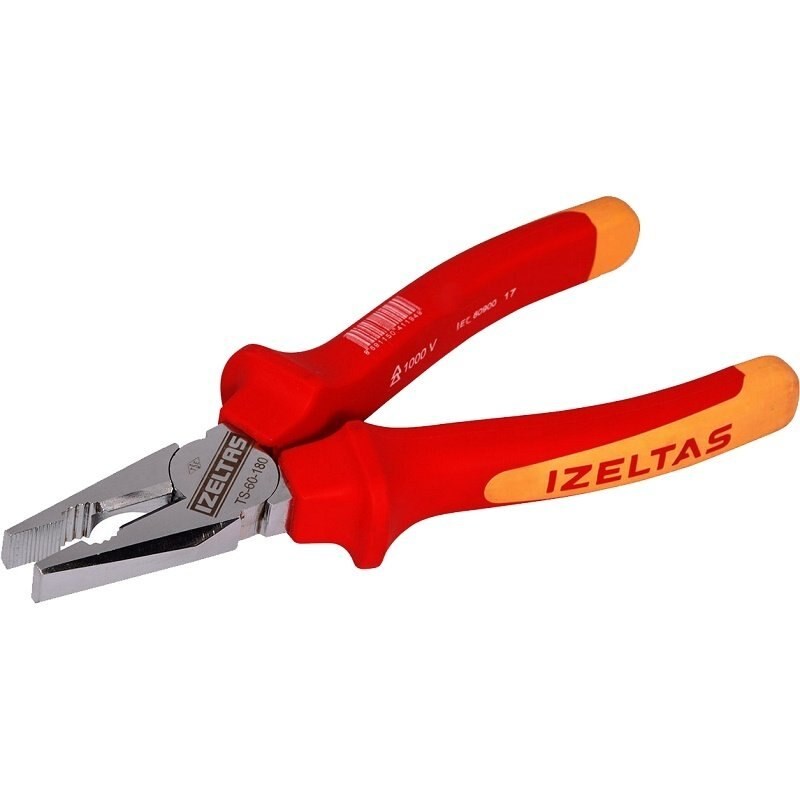 Yan keski & Pense & KargaburunİZELTAŞİzeltaş 1000V İzoleli Elektrikçi Kombine Pense 160Mm - 3020126160