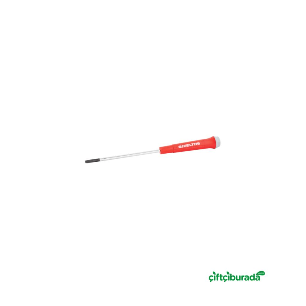 Tornavida ÇeşitleriİZELTAŞİzeltaş Elektronikçi Tip Klemens Düz Tornavida 4x80 mm 4500 17 0480