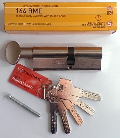 Kilit ÇeşitleriKALEKale 164 Bme 90 Mm Bilyalı Mandallı Barel 35x10x45 Saten