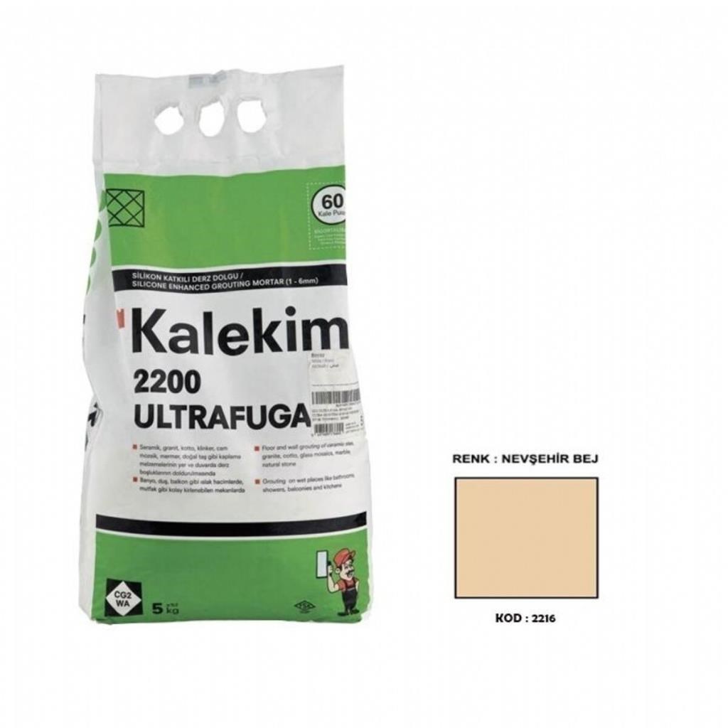 İnşaat MalzemeleriKALEKİMKalekim 2216 Ultra Fuga Nevşehir Bej 5 Kg