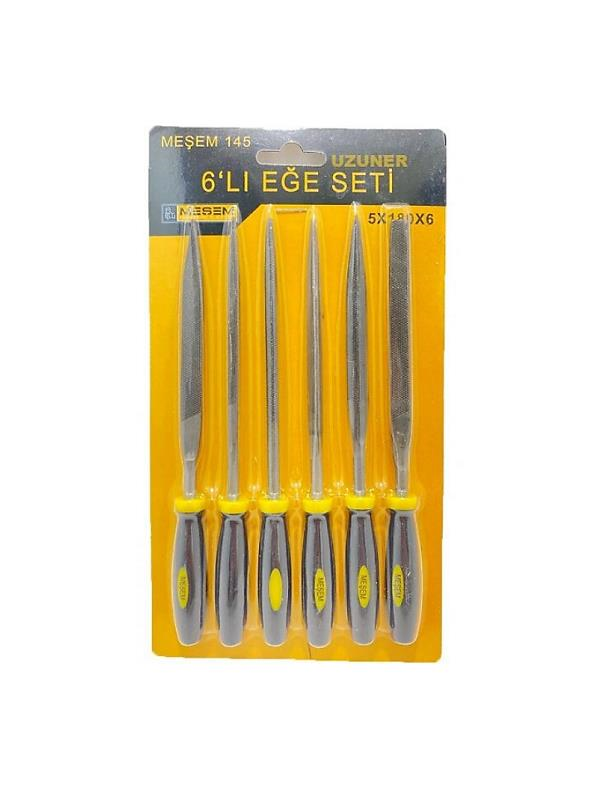 Ağaç Kesme AksesuarlarıMEŞEMMeşem Mini Eğe Seti Takımı Çeşitli Uçlu 6 Parça 5x180x6