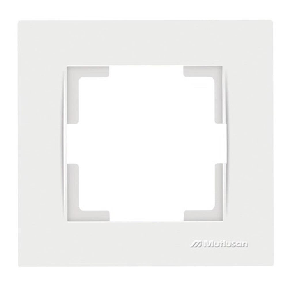 Tesisat MalzemeleriMutlusanMutlusan Rita Beyaz Tekli Çerçeve Mut-2220 800 1101