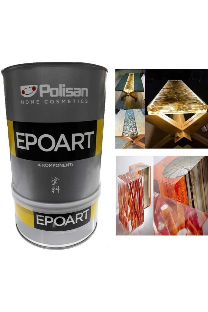  İç Cephe Duvar & Tavan BoyalarıPOLİSANPolisan Epoart Şeffaf Epoksi Reçine Döküm Tipi A Kompenant 800 gr.