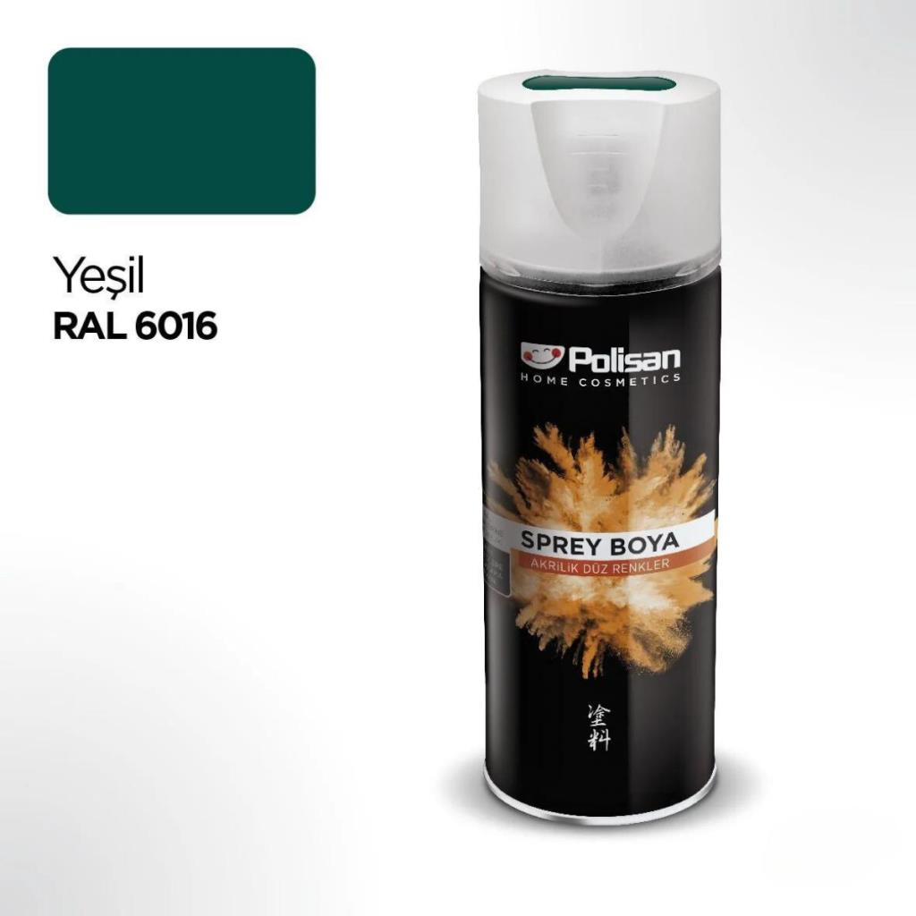 Sprey BoyaPOLİSANPolisan Sprey Boya Yeşil 400 ML RAL 6016 