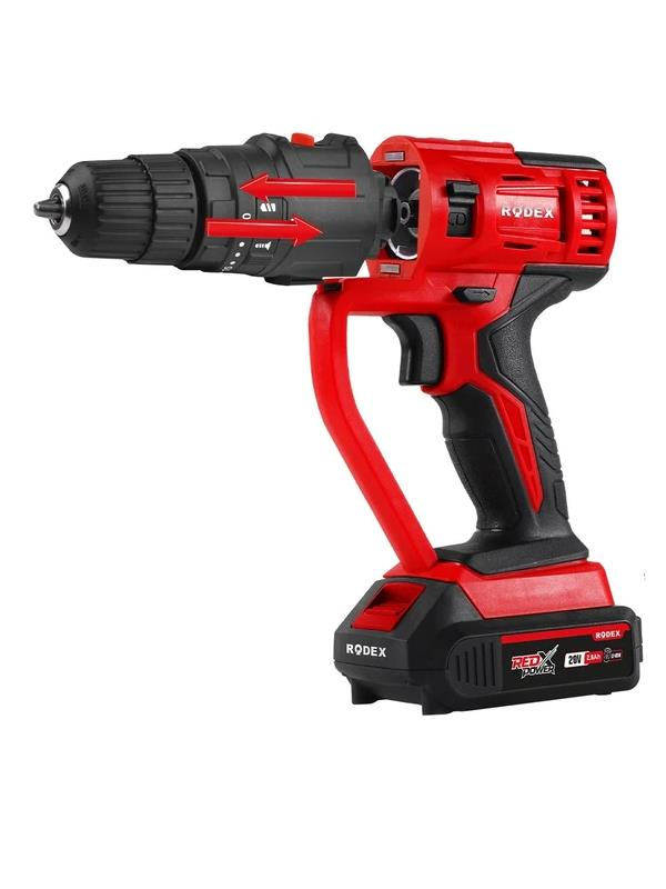 Matkap ÇeşitleriRODEXRodex RPX2708F Şarjlı Akülü Matkap Çok Amaçlı 7 Değişebilir Başlıklı Matkap Vidalama 8 Parça