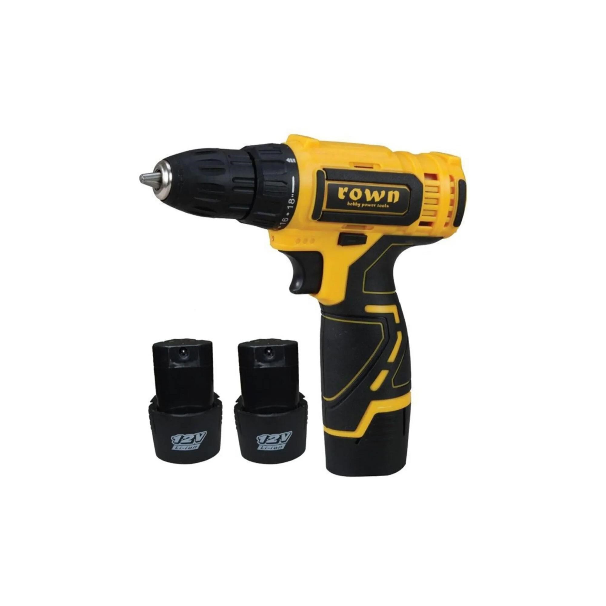 Vidalama ÇeşitleriRownRown RN6012 12V 1.3 Ah Li-ion Çift Akülü Darbesiz Matkap Vidalama