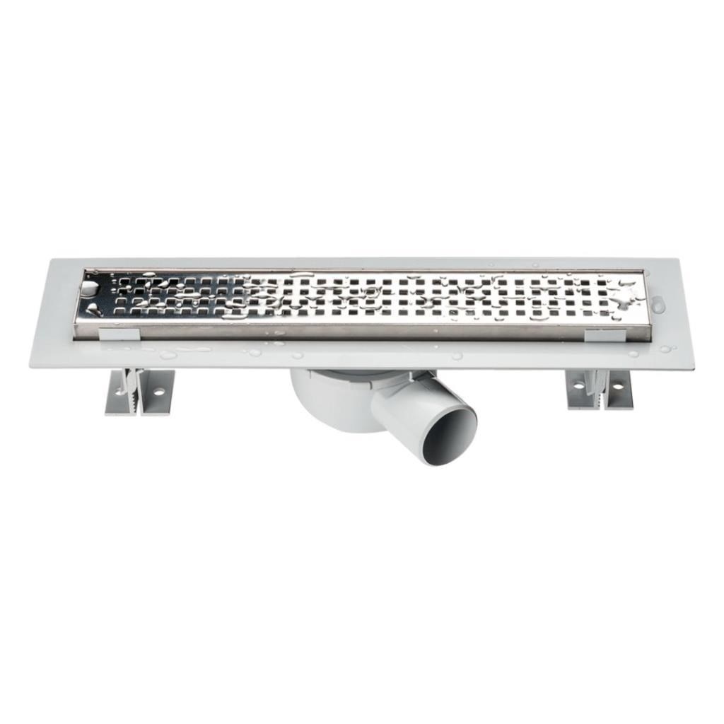 Banyo AksesuarSaySay Optima Piticare Desenli Membranlı Duş Kanalı Parlak 60 CM