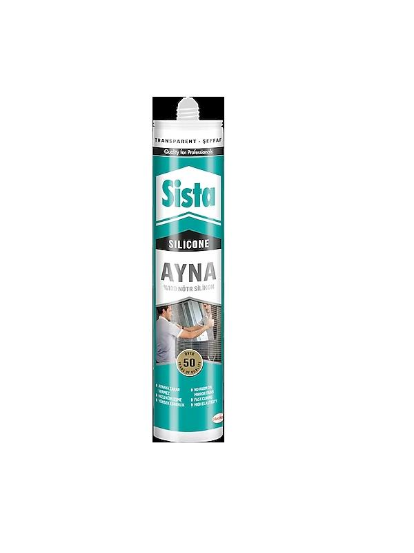 Slikon & TabancalarıSistaSista Şeffaf Ayna Silikonu 280 ml