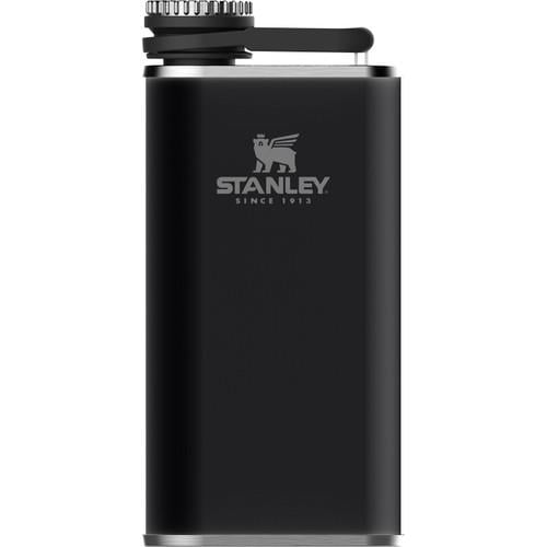 STANLEYStanley Klasik Paslanmaz Çelik Cep Matarası 0.23 Lt Siyah