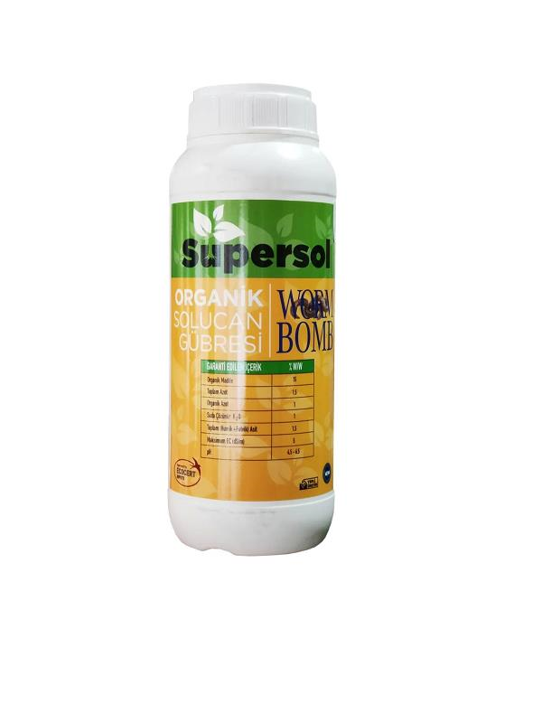 Sıvı GübrelerSupersolSupersol Wormbomb Solucan Gübresi 1 Lt