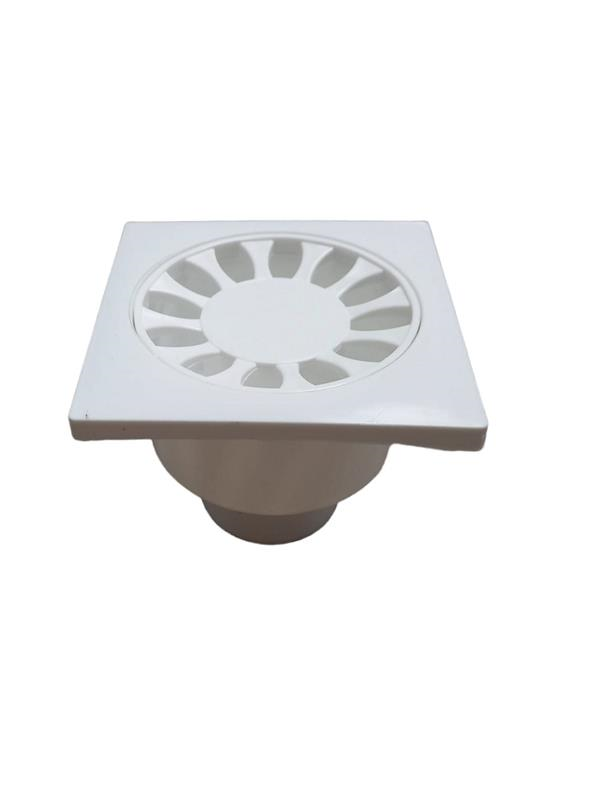 Banyo AksesuarUbmUbm 10x10 cm Alttan Çıkışlı Plastik Yer Süzgeci 