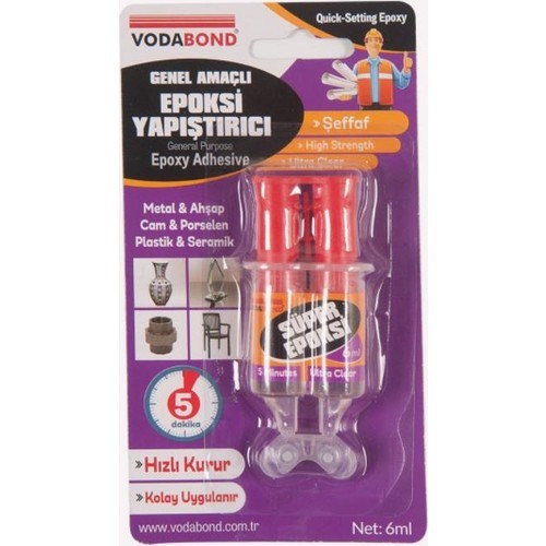 Fırça, Rulo & AksesuarVODABONDVodabond 6 gr Şırınga Epoxy