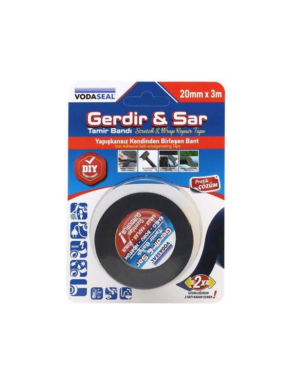 Yapıştırıcı ve BantlarVODASEALVodaseal Gerdir&Sar Silikon Tamir Bandı 25mmx2m 