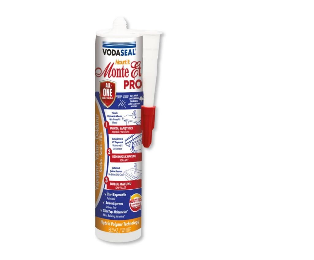 Fırça, Rulo & AksesuarVODASEALVodaseal Monte-Et Hybird Polymer Yapıştırıcı 280ml Kartuş