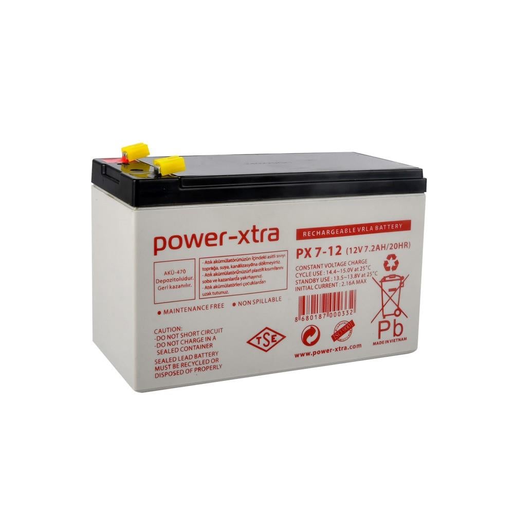 Power-Xtra 12V 7Ah Bakımsız Akü