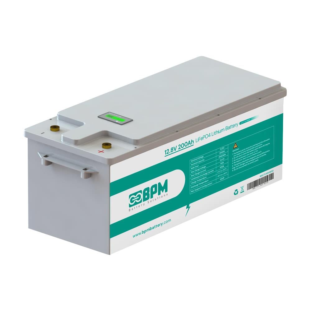 BPM  12.8V 200Ah LiFePO4 Lityum Akü - Ekranlı