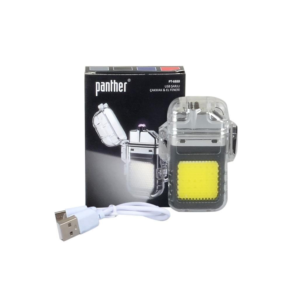 Panther PT-6888 Şarjlı Çakmak Fener