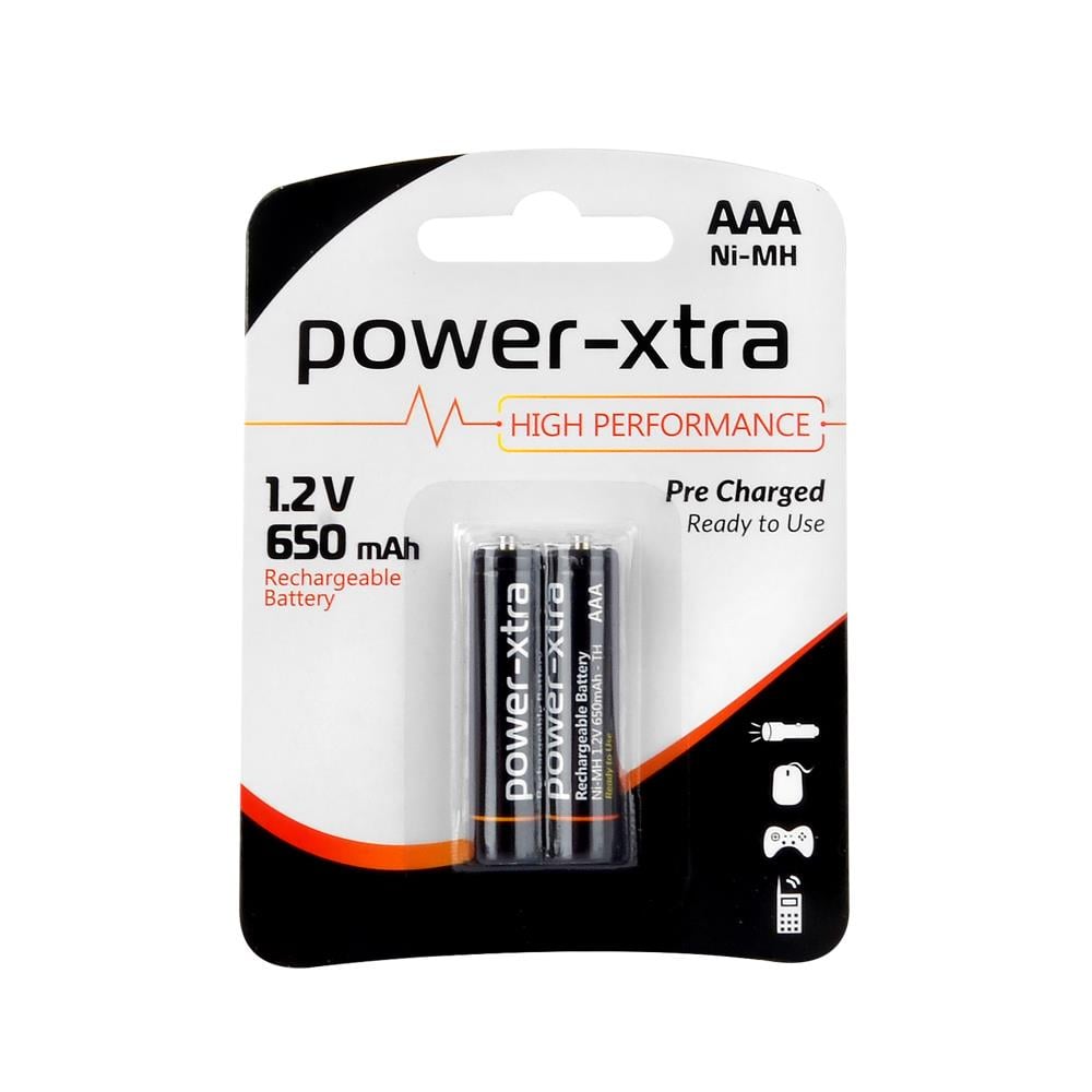 Power-Xtra 1.2V Ni-Mh AAA 650 mAh  READY2USE Pil 2'Li Blister