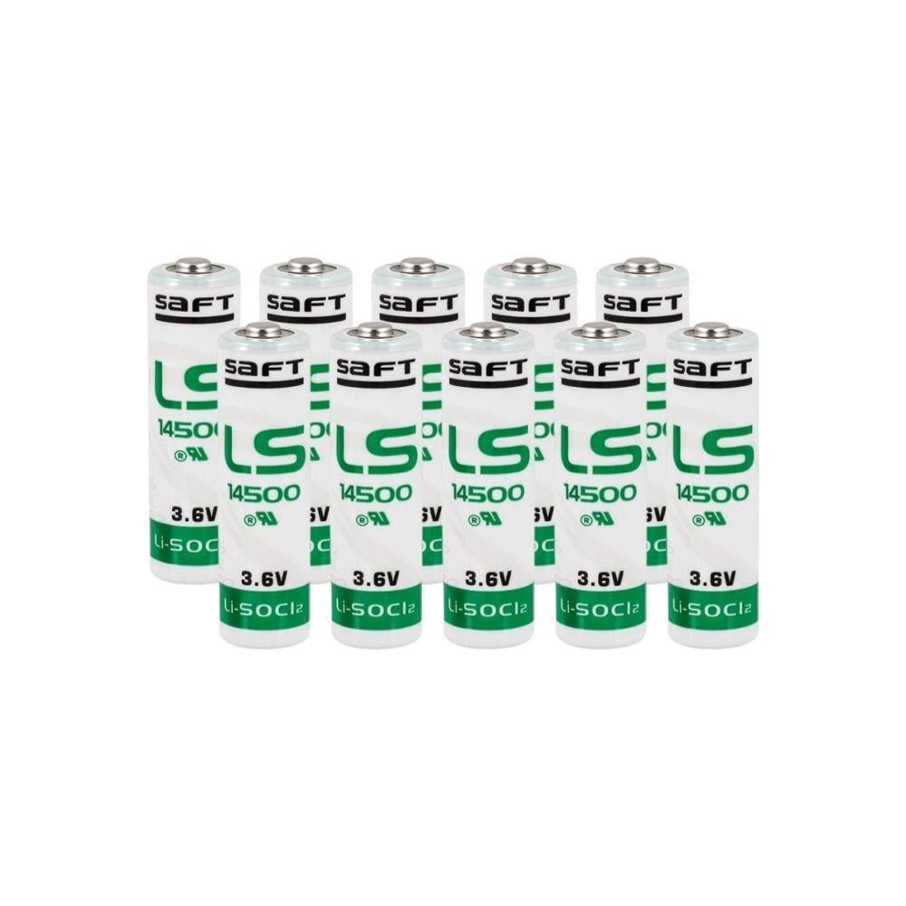 Saft LS 14500 AA Size Lithium Pil 10 Lu Paket
