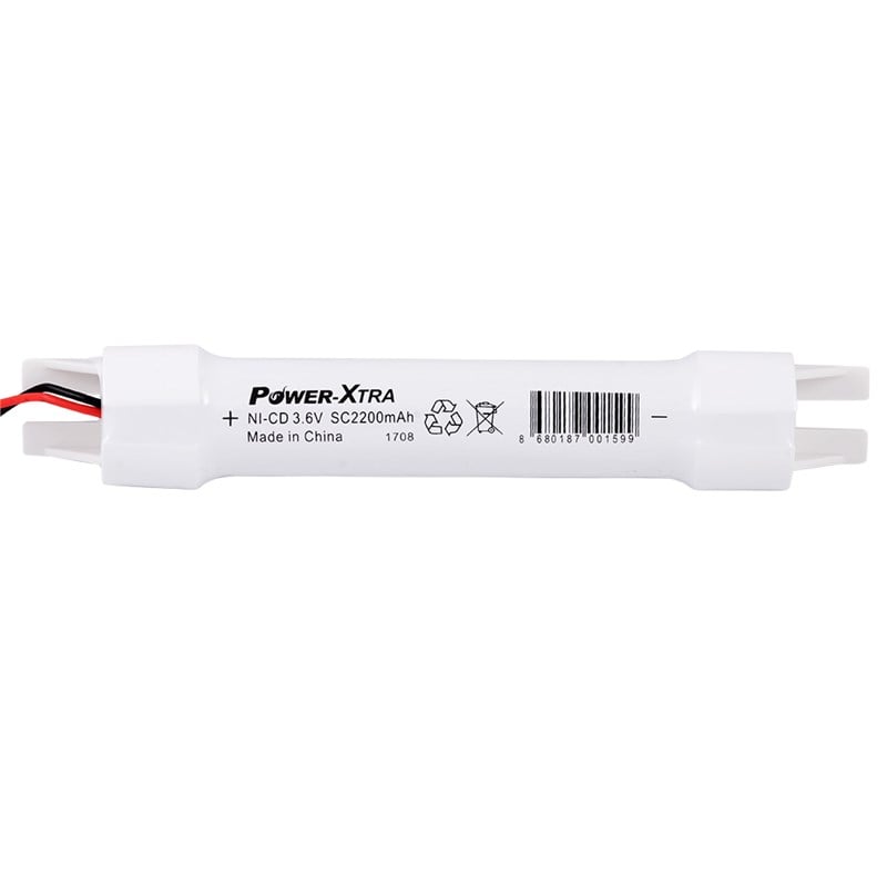 Power-Xtra 3.6V Ni-Cd SC 2200 Mah PVC 55Cm Kablo VH Konnektör kapakli