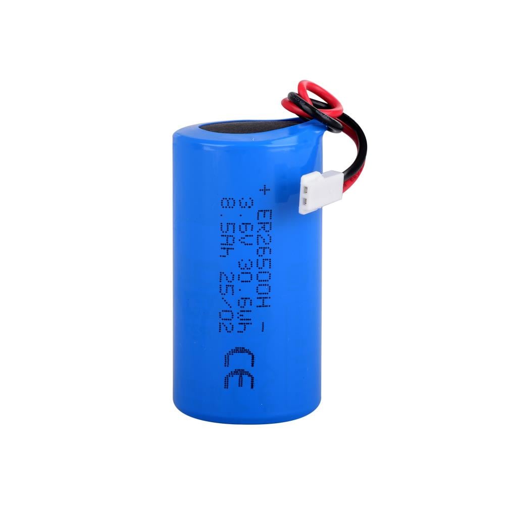 Fanso ER26500H  - 1S1P - C Size - 3.6V 8500 mAh Şarjsız Li-SOCI2 Lithium Pil - Soketli - 51005-2P - Ters