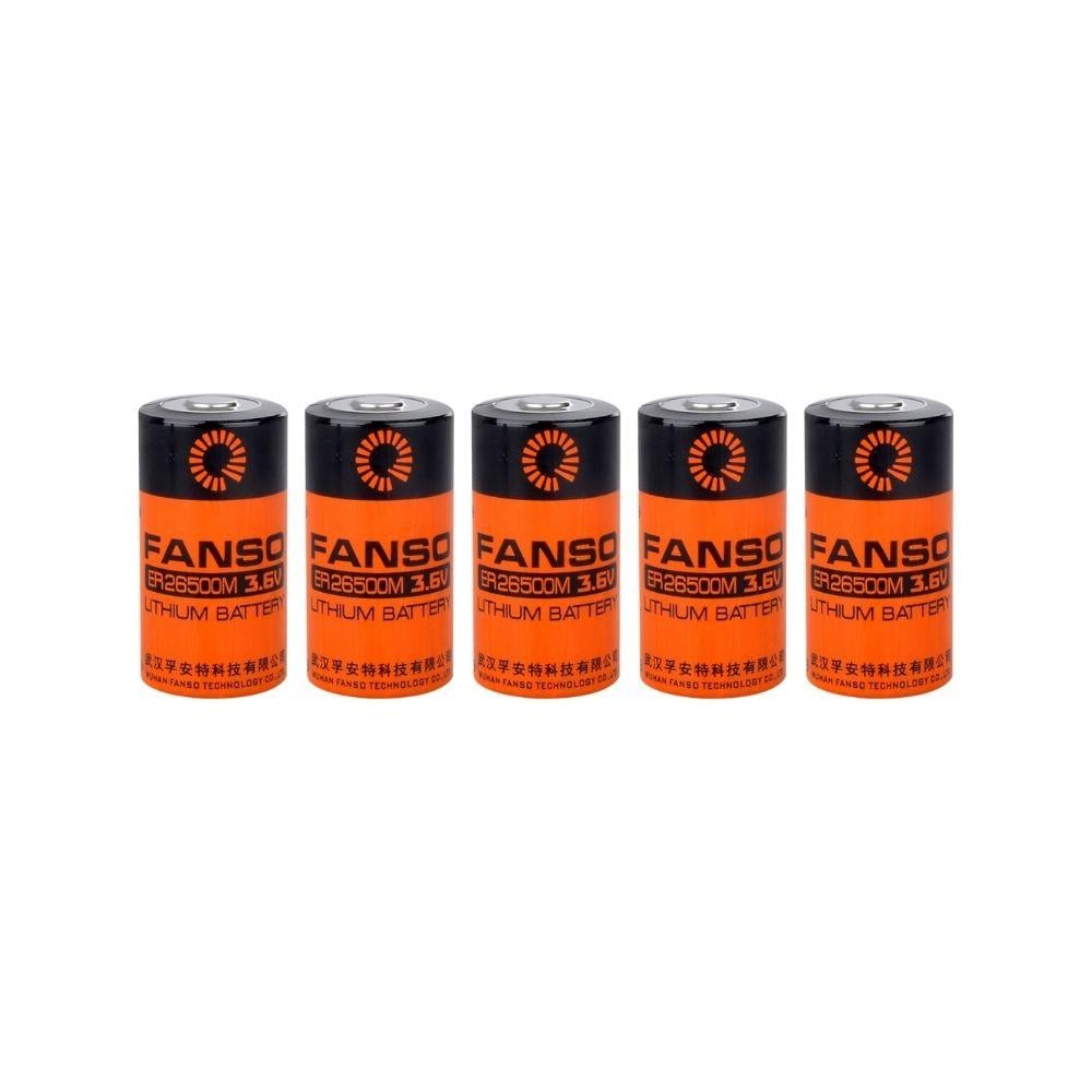 Fanso ER26500M - C Size - 3.6V Li-SOCl2 Lithium Pil 5 Li Paket