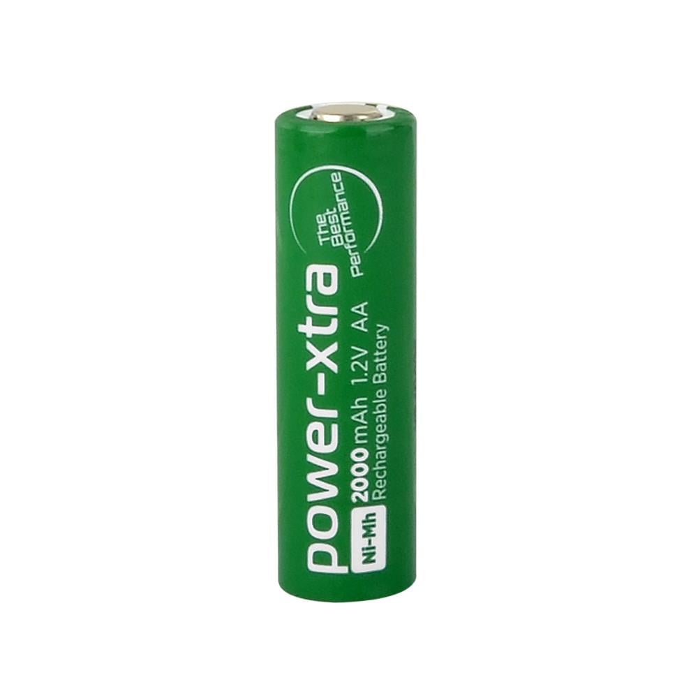 Power-Xtra 1.2V 2000 mAh Ni-MH AA Şarj Edilebilir Kalem (FLAT) Pil