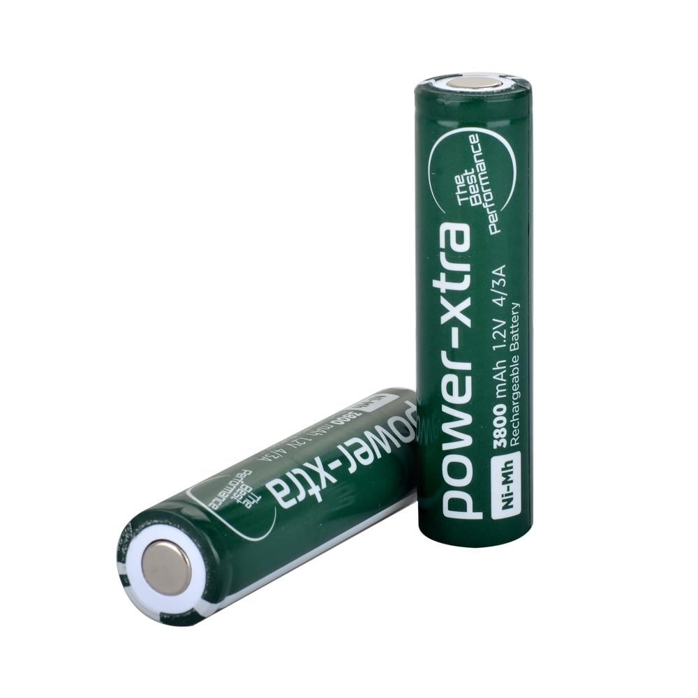 Power-Xtra 1.2V 3800 Mah - 4/3A - Ni-Mh Şarjlı Pil -Flat Başsız