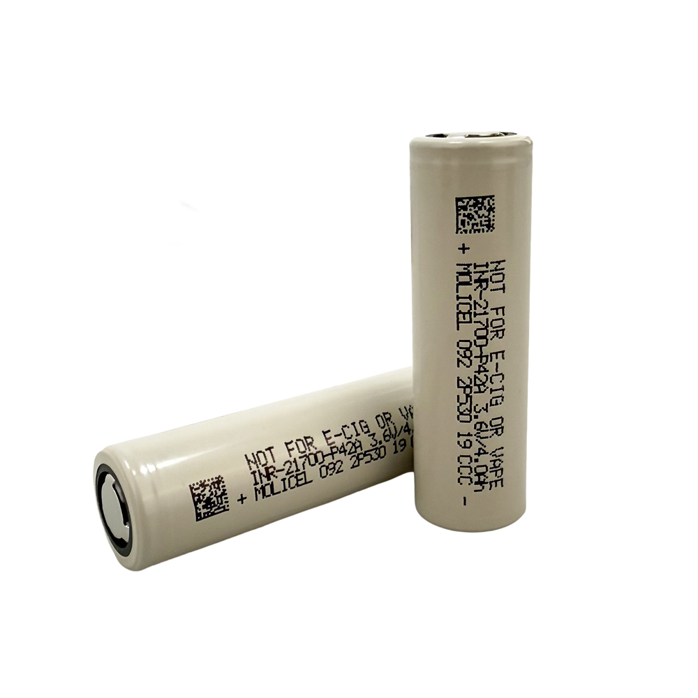 Molicel INR-21700-P42A - 3.7V 4000 mAh Li-ion Şarjlı Pil -45A