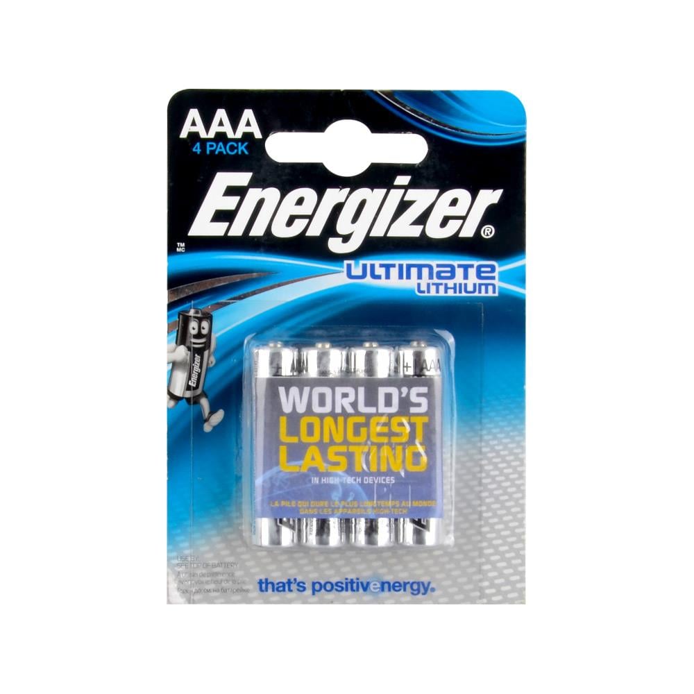 Energizer Ultimate Lithium İnce Kalem Pil AAA 4Lü Blister