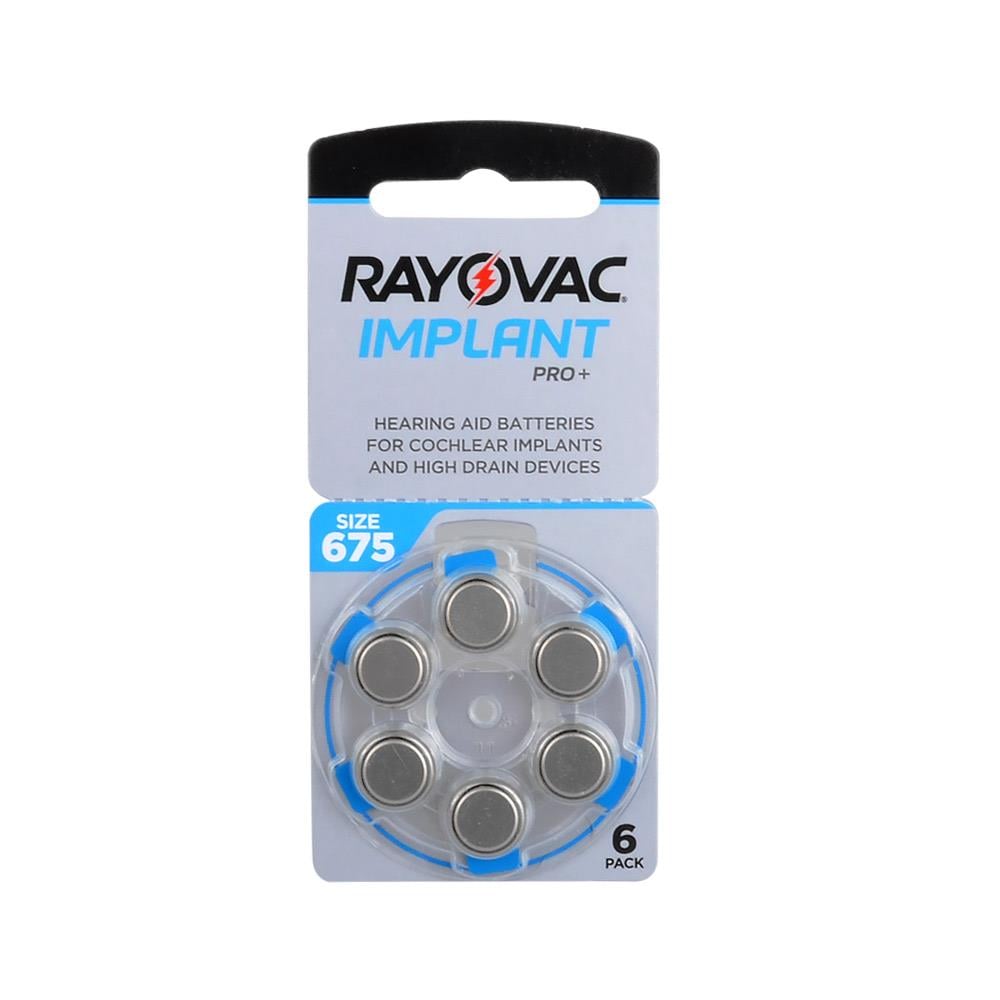 Rayovac Cochlear Implant 675 Numara Kulaklık Pili 6lı