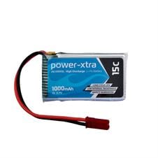 Power-Xtra PX1000XSL - 1S1P - 3.7V 1000 mAh Li-Polymer Pil - 15C