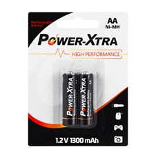 Power-Xtra 1.2V Ni-Mh AA 1300 mAh  (Başlı) Pil 2Li Blister
