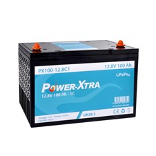 Power-Xtra PX100-12.8C1 - 12.8V 100 Ah LiFePo4 Akü -1C