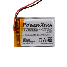 Power-Xtra PX403040 3.7V 400mAh Li-Polymer Pil (Devreli/1.5A)