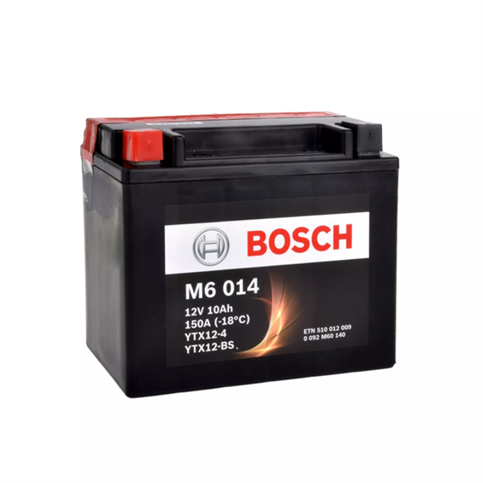 Bosch M6 10 YTX12-4 YTX12-BS 12V 10 Ah Motosiklet Aküsü