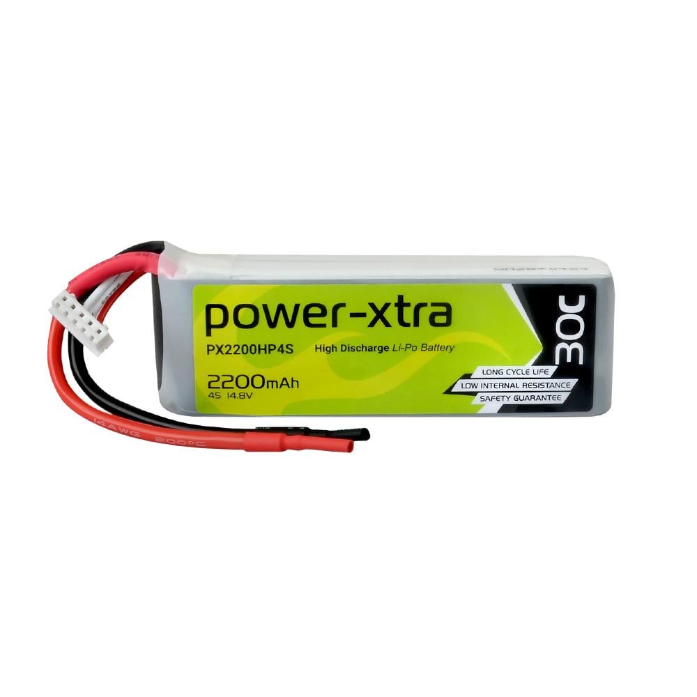 Power-Xtra PX2200HP4S - 4S1P - 14.8V 2200 mAh Li-Polymer Pil -30C