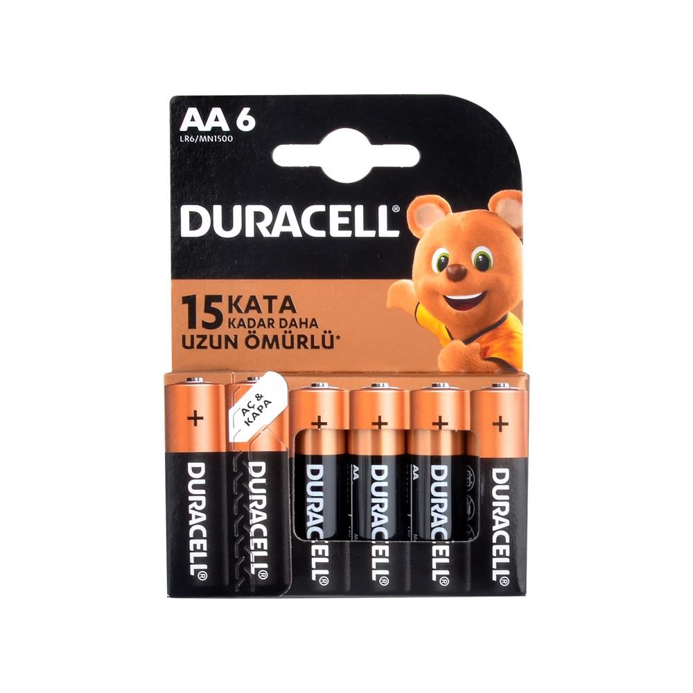 Duracell AA Kalem Pil 6lı Blister