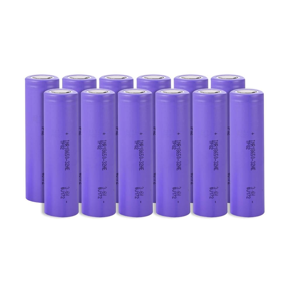Tenpower INR18650-32HE - 3.7V 3200 Mah Li-ion Şarjlı Pil - 10A 12 Li Paket