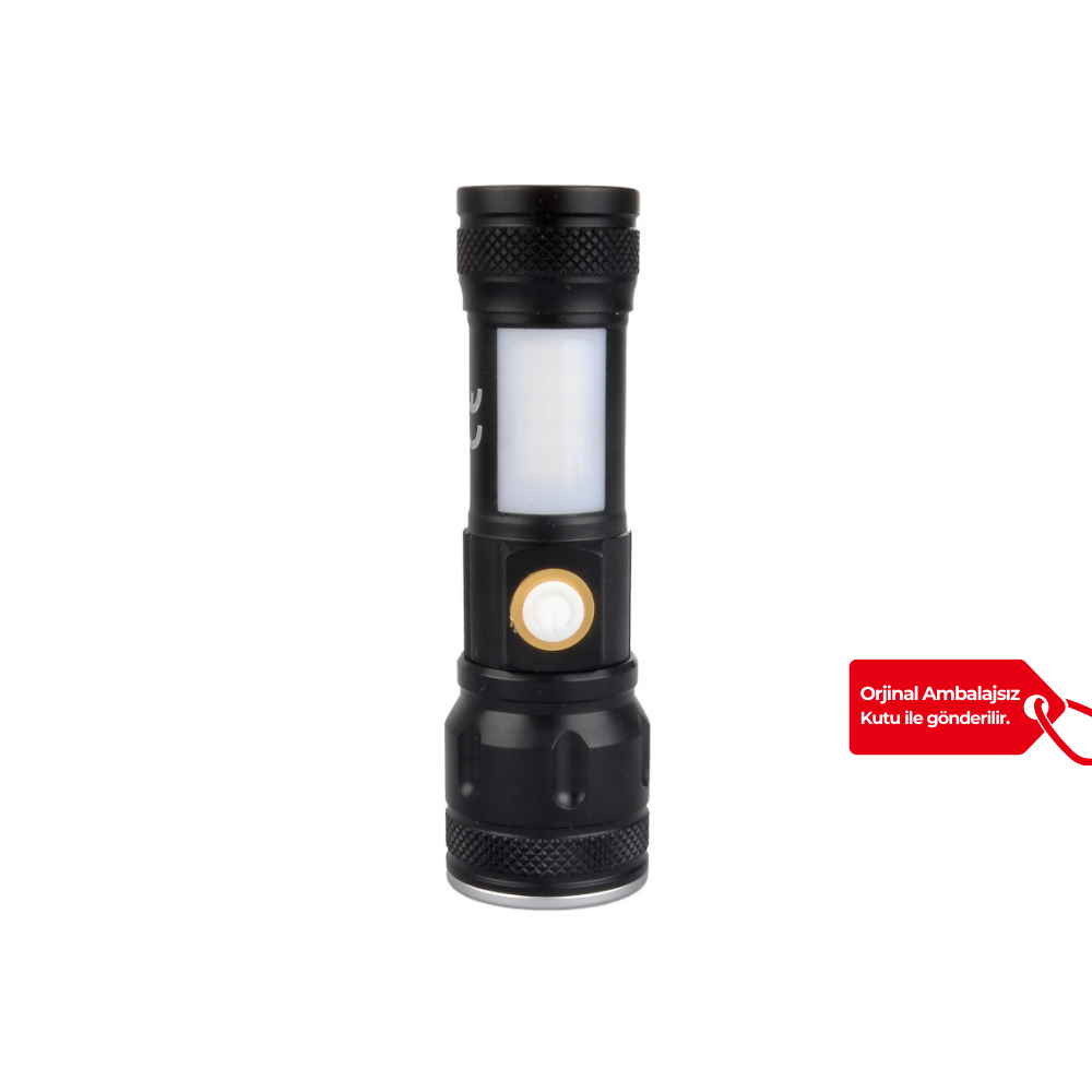 Police PS-357 Cob Led Zoom Şarjlı Şarjlı El Feneri - K