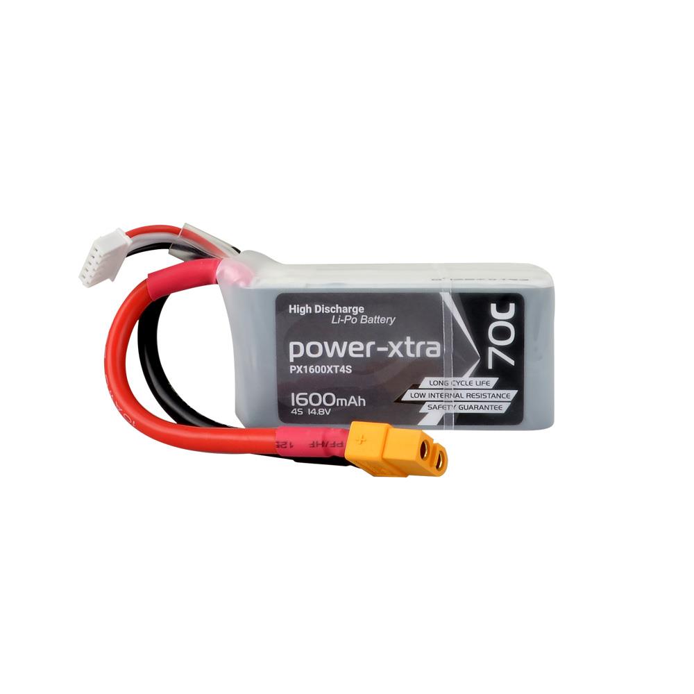 Power-Xtra PX1600XT 14.8V 4S1P 1600 mAh (70C) Li-Polymer Pil