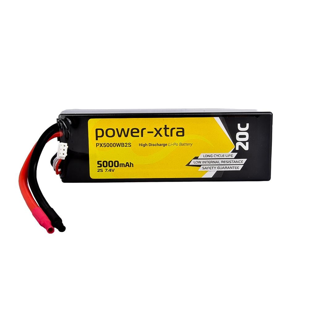 Power-Xtra PX5000WB2S - 2S1P - 7.4V 5000 mAh Li-Polymer Pil -20C