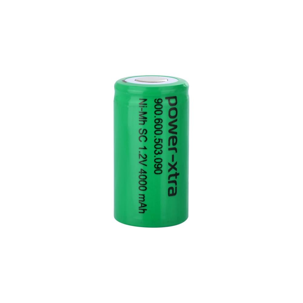 Power-Xtra 1.2V 4000 Mah- SC -Ni-Mh Şarjlı Pil -Flat-Başsız