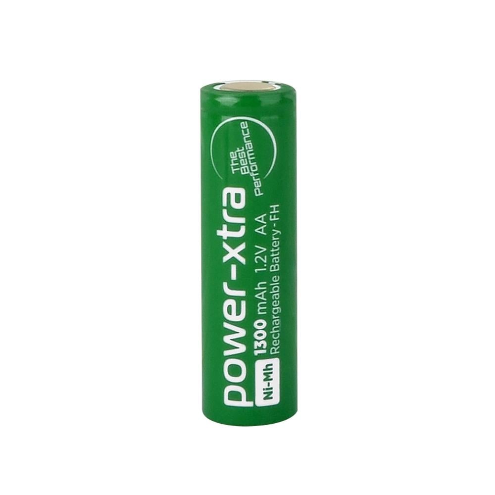 Power-Xtra 1.2V Ni-Mh AA 1300 mAh Şarjlı Kalem (Flat) Pil