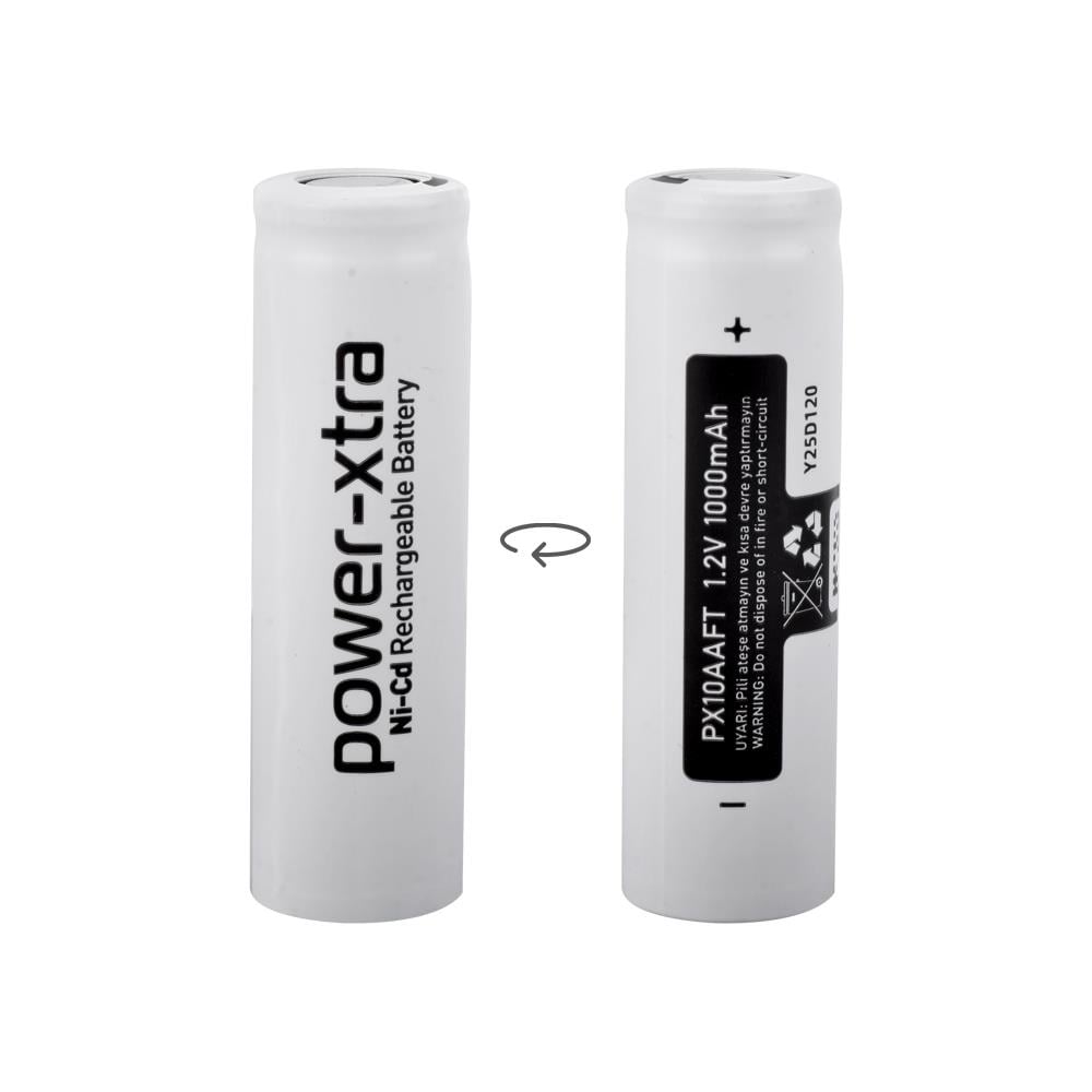 Power-Xtra PX10AAFT - 1.2V 1000 Mah - AA - Ni-Cd Şarjlı Pil - Başsız