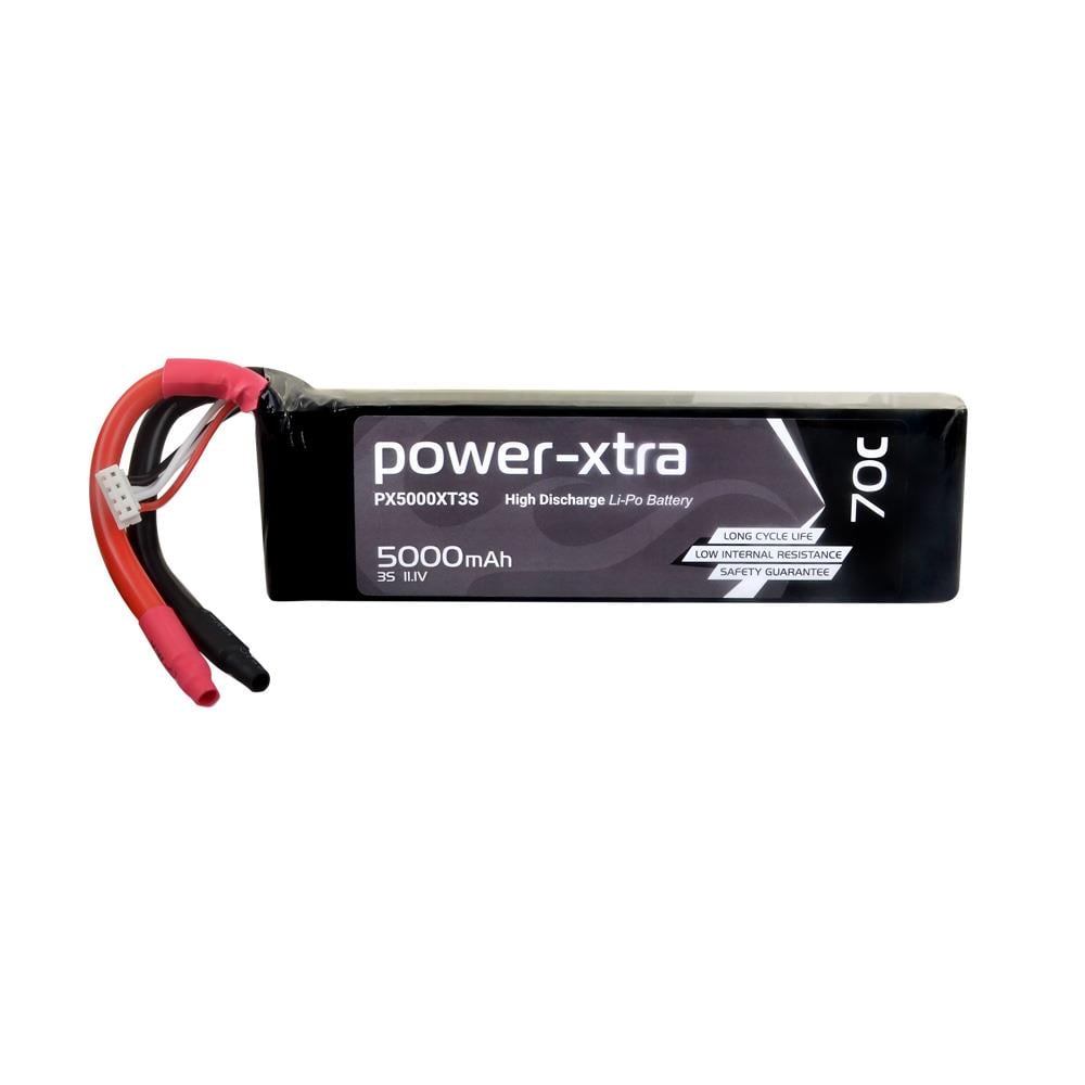 Power-Xtra PX5000XT3S - 3S1P - 11.1V 5000 mAh Li-Polymer Pil -70C