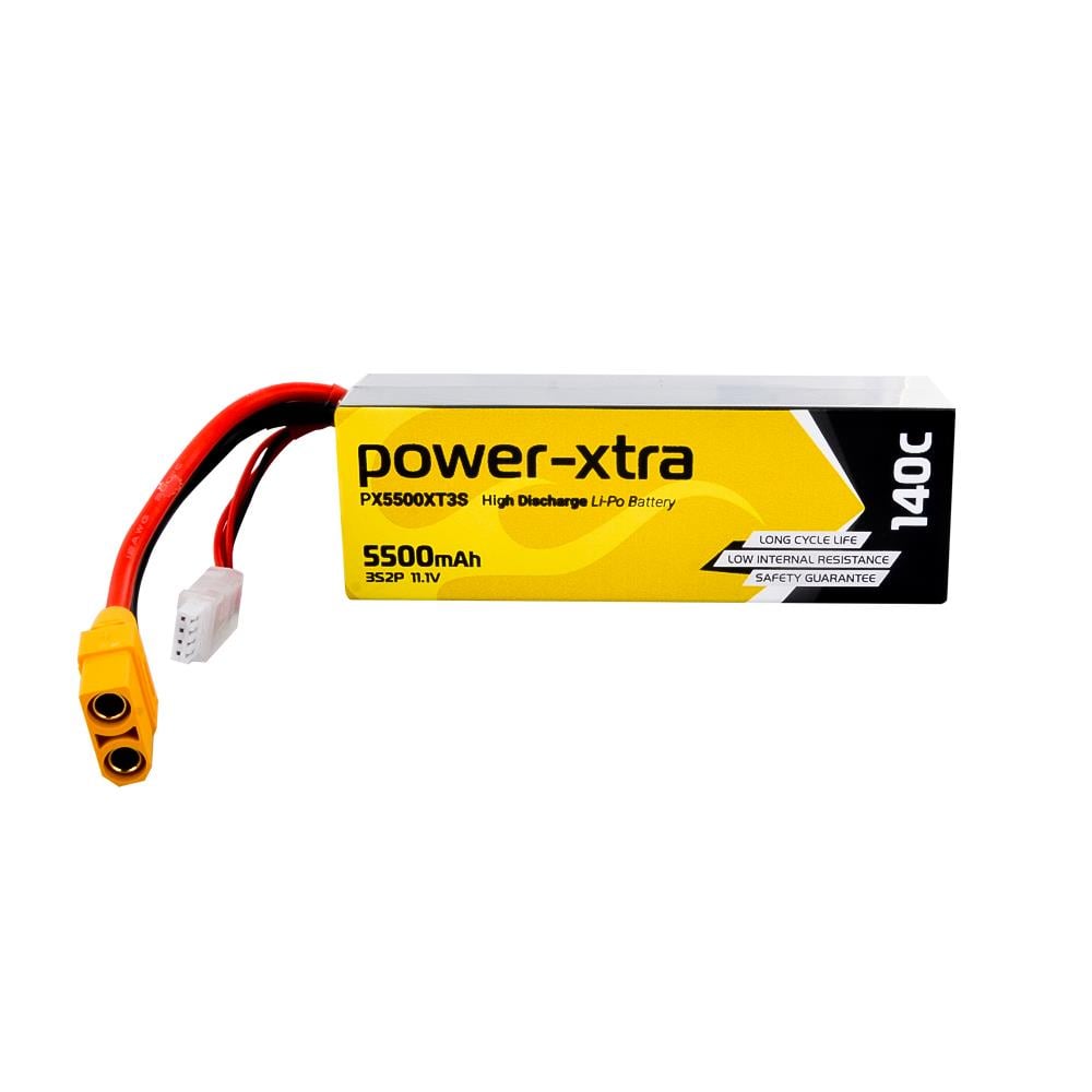 Power-Xtra PX5500XT3S - 3S2P - 11.1V 5500 mAh Li-Polymer Pil - 140C